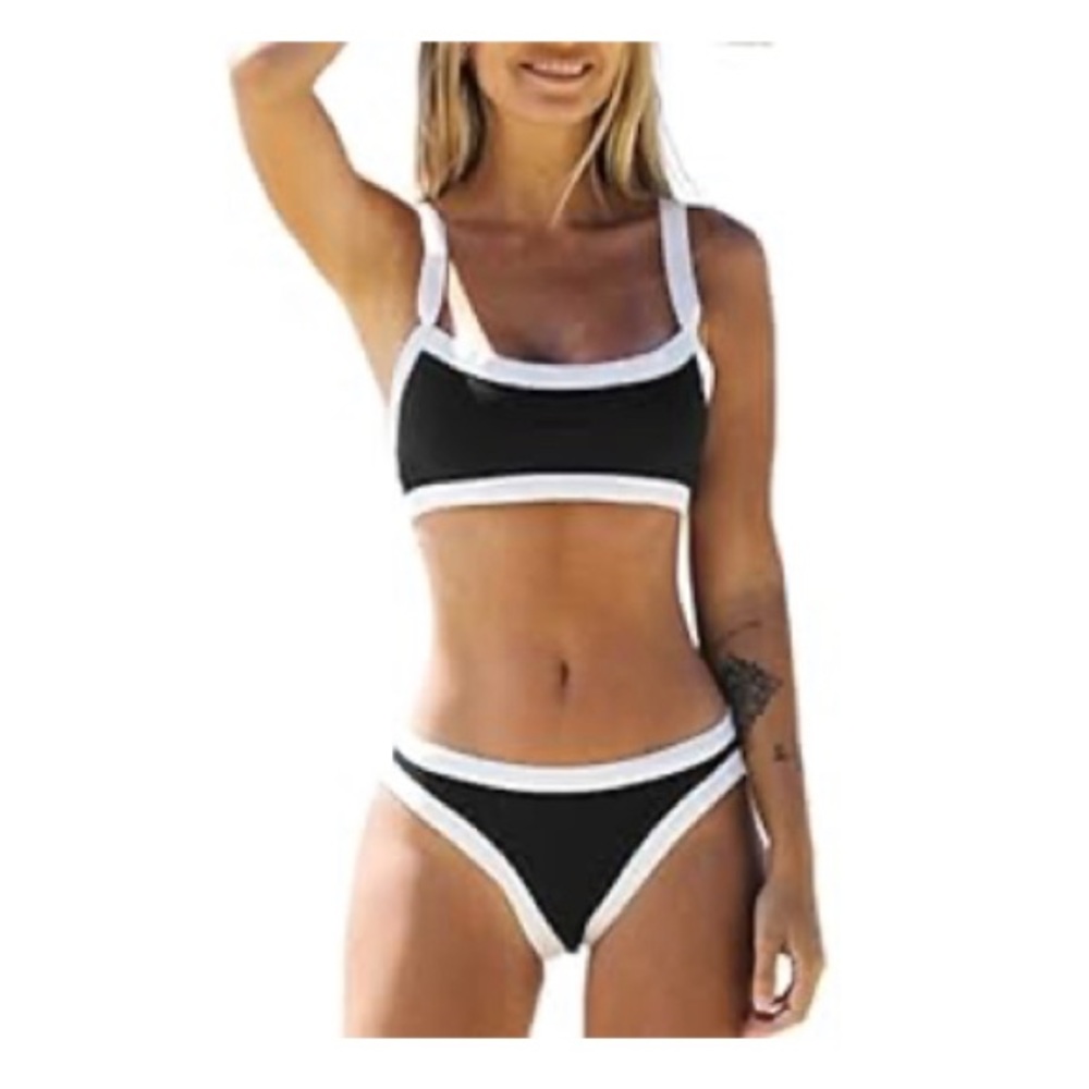 Black & White Colorblock Bikini (NEW WITH TAGS)